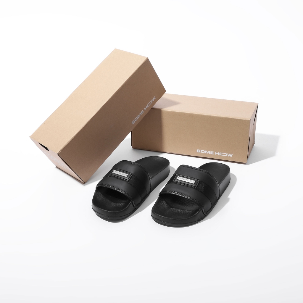 Dép Centre Steel Mark Black, Đế Dép EVA-API Thoải Mái, DE0008, SOMEHOW