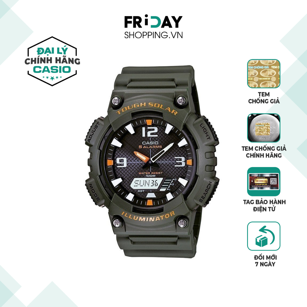Đồng hồ Casio nam AQ-S810W-3AVDF dây cao su chính hãng