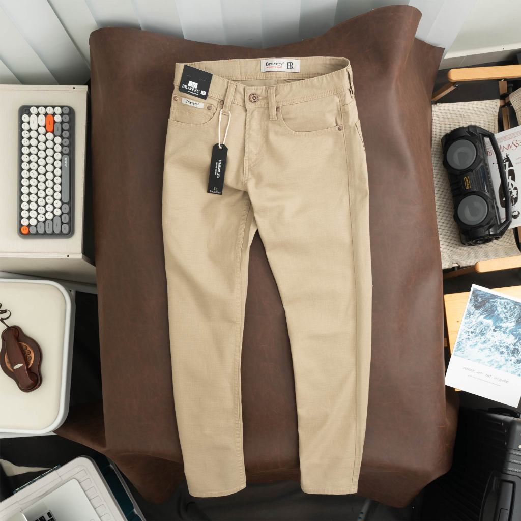 Quần jean dài Bravery chất liệu cotton thun co giãn - năng động - thoải mái