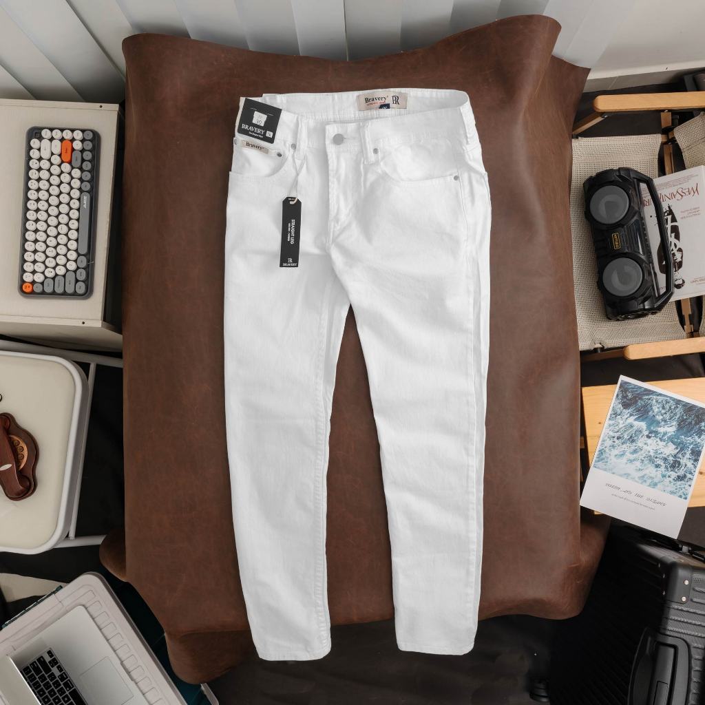 Quần jean dài Bravery chất liệu cotton thun co giãn - năng động - thoải mái