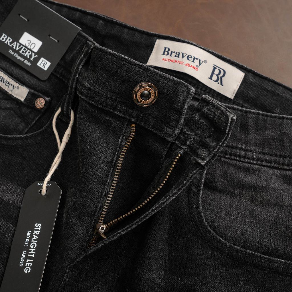 Quần jean dài Bravery chất liệu cotton thun co giãn - năng động - thoải mái