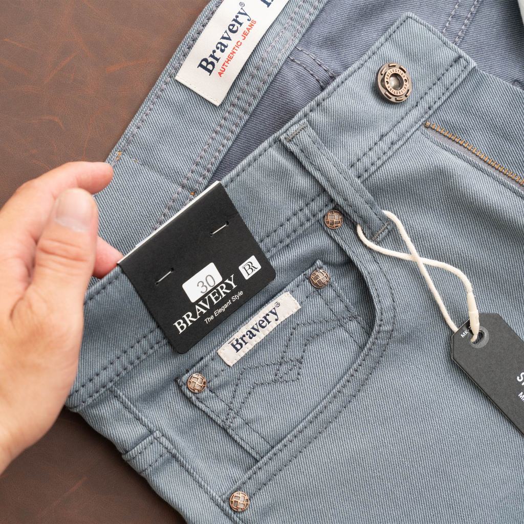 Quần jean dài Bravery chất liệu cotton thun co giãn - năng động - thoải mái