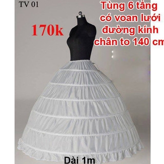Tùng phồng cô dâu dành cho váy cưới lớn tầng thép