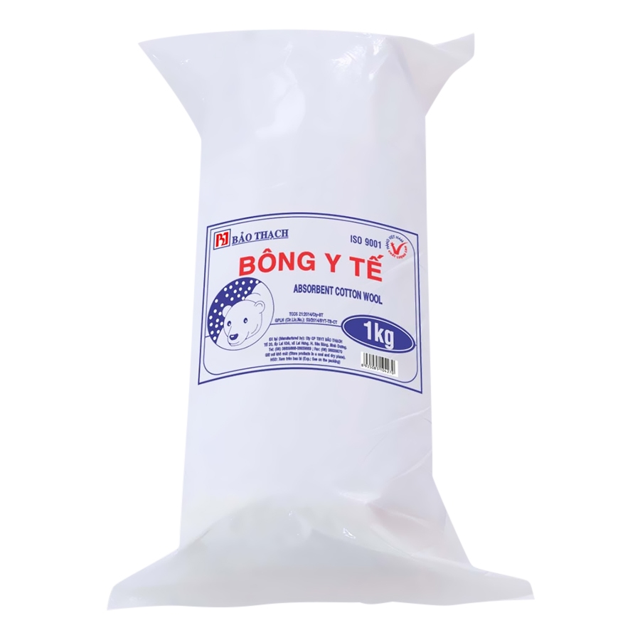 Bông cuộn y tế Bảo Thạch 1kg (bông hút nước và bông không hút nước)