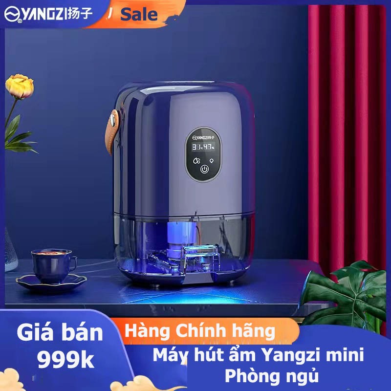 Máy hút ẩm mini chính hãng Yangzi, Máy chống ẩm giúp khô thoáng phòng ngủ, Thiết bị hút ẩm mini phù hợp mọi không gian
