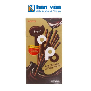 Bánh que toppo nhân sô cô la hương cacao 40g