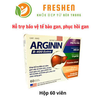 ARGININ B-400 EXTRA Giúp mát gan, lợi mật, tang cường chức năng gan 60 viên