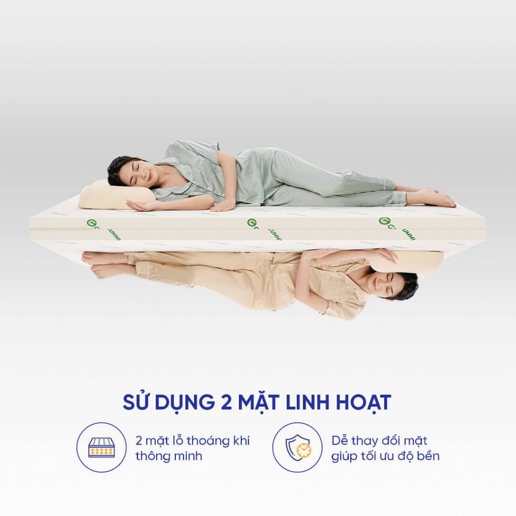 Nệm cao su foam Giảm Đau Lưng, Chữa Lành Gummi Lite