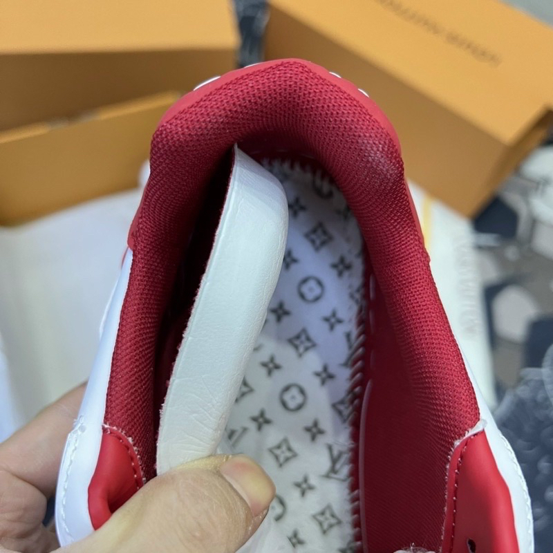 Giày LV Trainer 54 đỏ trắng, giầy thể thao sneaker louis vuitton 54 red white nam nữ da cao cấp phong cách FullBoxBill