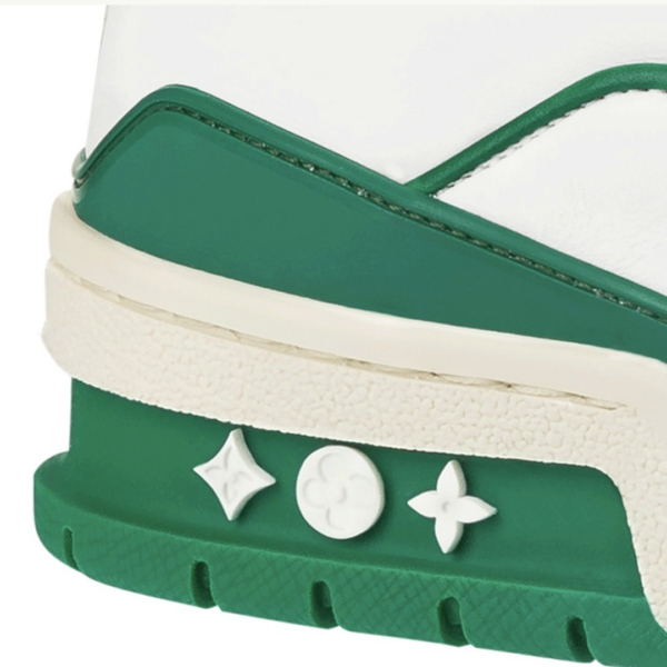 Giày thể thao LV trainer 54 xanh lá, sneaker louis vuitton 54 white green da cao cấp hàng mới về phong cách trẻ 2023