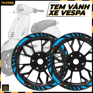 Tem vành phản quang dán xe vespa | tv-vp05 | decal vành mâm vespa sprint primavera lx chống xước