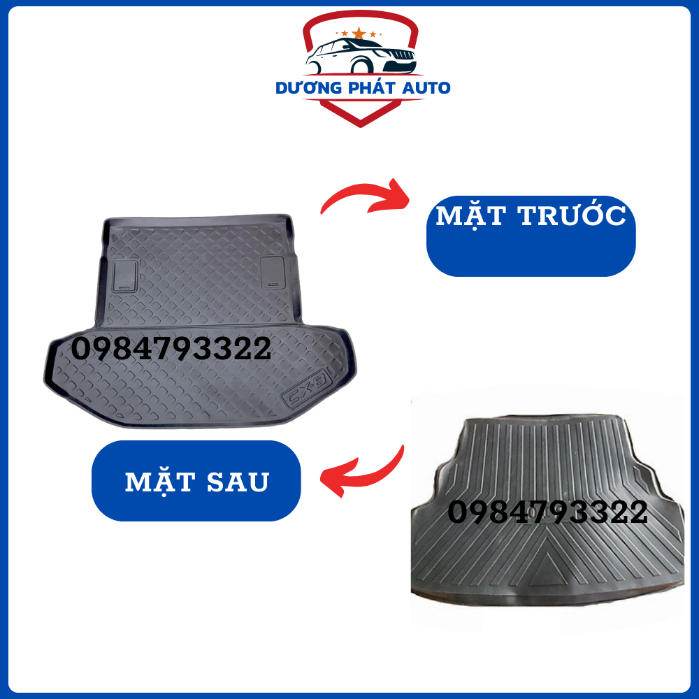 Lót cốp nhựa dẻo xe Mazda CX8, CX-8 nhựa TPU cao cấp