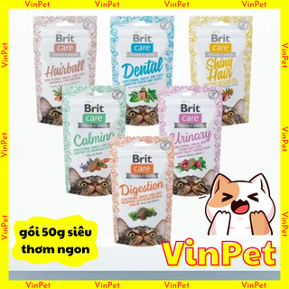 BÁNH THƯỞNG CHO MÈO BRIT CARE 50G 7 VỊ VỚI TRÁI CÂY NHẬP ĐỨC