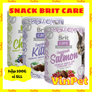 BRIT CARE SNACK CHO MÈO TRƯỞNG THÀNH 100G ĐỦ VỊ NHẬP ĐỨC CỰC NGON