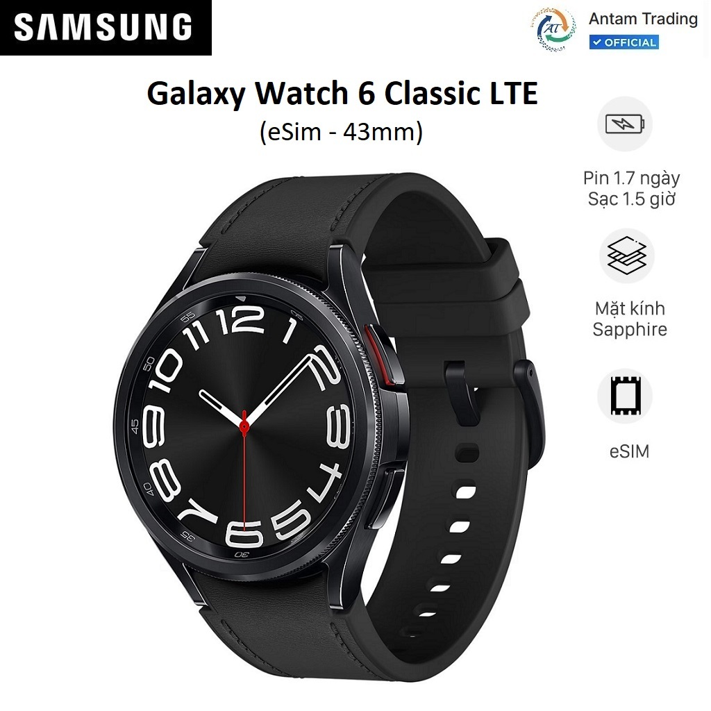 Đồng hồ thông minh Samsung Galaxy Watch 6 Classic LTE  R955 - Hàng Chính Hãng