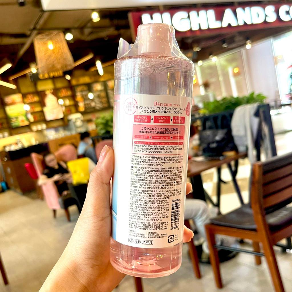 Nước Tẩy Trang Derizum Water Cleansing 500ML