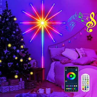  Đèn Led Pháo Hoa Có Nháy Theo Nhạc Kết Nối Bluetooth Hiệu Ứng Pháo Hoa. 