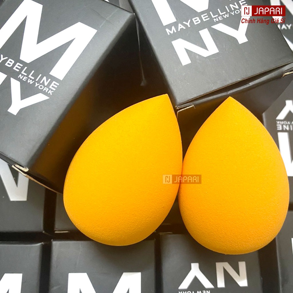 Mút Trang Điểm Maybelline CHÍNH HÃNG - Bông Mút Tán Kem Nền, Cushion, Phấn Phủ, Má Hồng Mềm Mịn - Japari