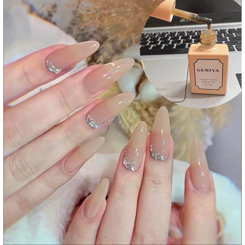 Sơn gel thạch milan cao cấp màu nâu hot trend - Ann933233