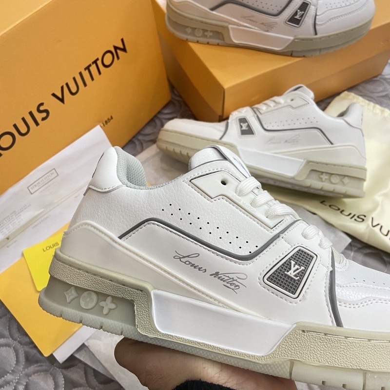 Giày LV #54 louis vuitton trainer trắng nam nữ phong cách thể thao năng động hàng cao cấp