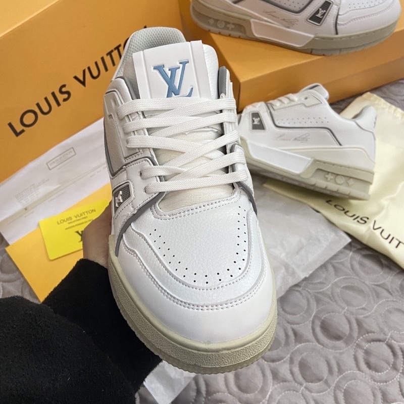 Giày LV #54 louis vuitton trainer trắng nam nữ phong cách thể thao năng động hàng cao cấp