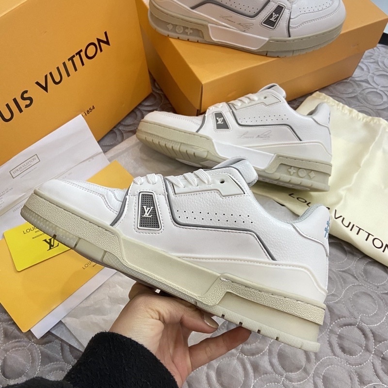 Giày LV #54 louis vuitton trainer trắng nam nữ phong cách thể thao năng động hàng cao cấp
