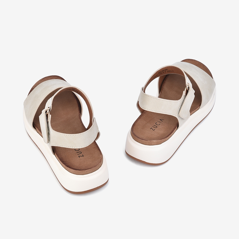 Giày Sandal Nữ Zucia Quai Ngang Bảng To 4cm - SHLD5