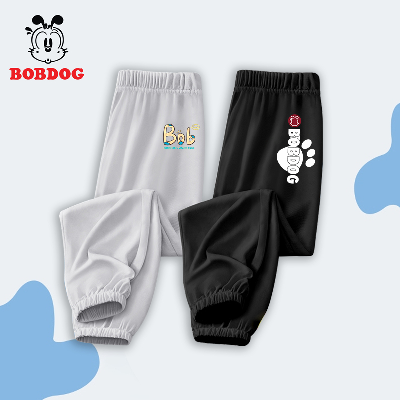Quần dài bé trai BOBDOG 2023 vải thun cotton cho bé dáng jogger thể thao năng động
