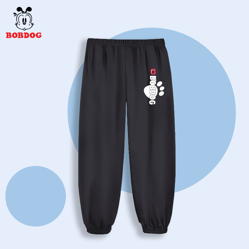 Quần dài bé trai BOBDOG 2023 vải thun cotton cho bé dáng jogger thể thao năng động