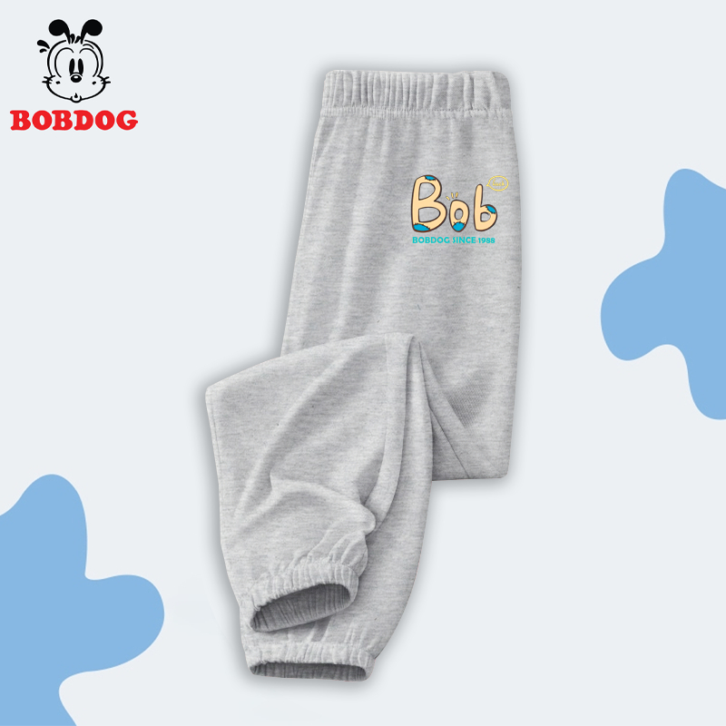Quần dài bé trai BOBDOG 2023 vải thun cotton cho bé dáng jogger thể thao năng động