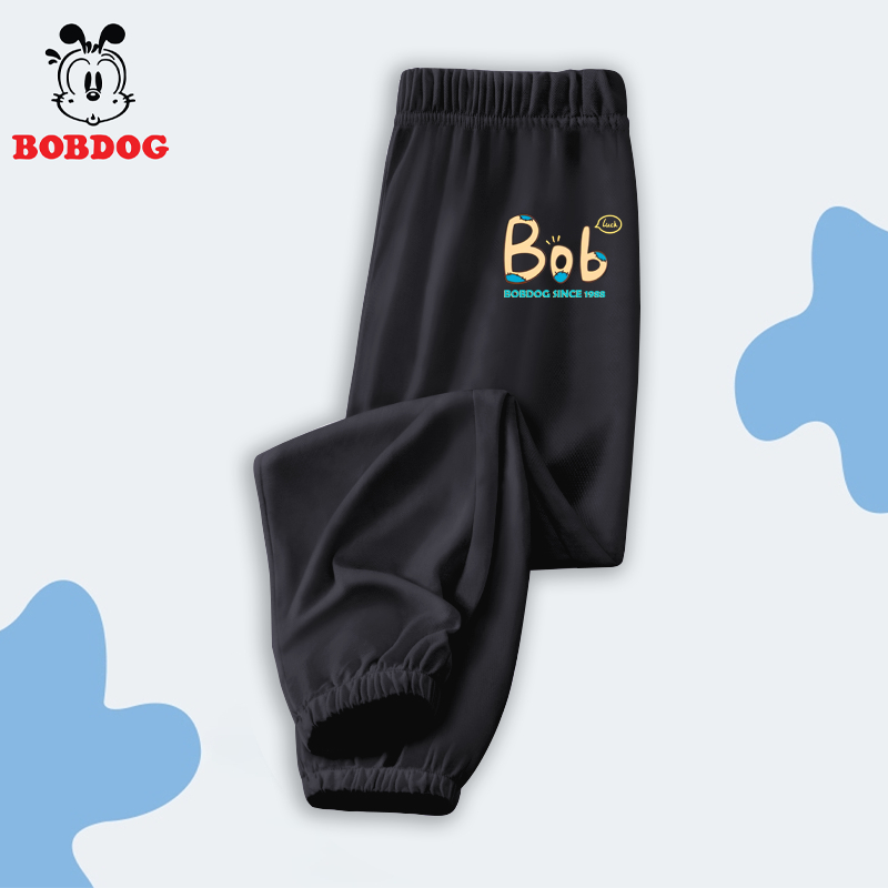 Quần dài bé trai BOBDOG 2023 vải thun cotton cho bé dáng jogger thể thao năng động