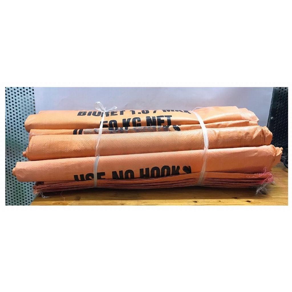 Bao Tải Dứa, Bao Tải URE, Bao Tải Đựng Gạo.Bao Tải URE Màu Cam Chỉ Đỏ Hồng 60X100.AN11. HƯƠNG BAO BẠ