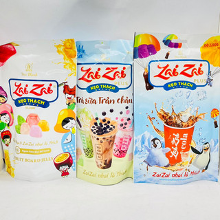  KẸO THẠCH ZAI ZAI THANH DÀI GÓI 320G TRÀ SỮA TRÂN CHÂU  CARAMEN 