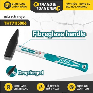 Búa đóng đinh total tht7115006 đầu dẹp và vuông, dài 410mm, thép carbon 45# dụng cụ cơ khí