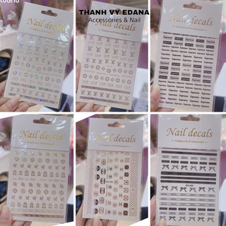 Hình dán stick hiệu trang trí nail [THANH VY EDANA]