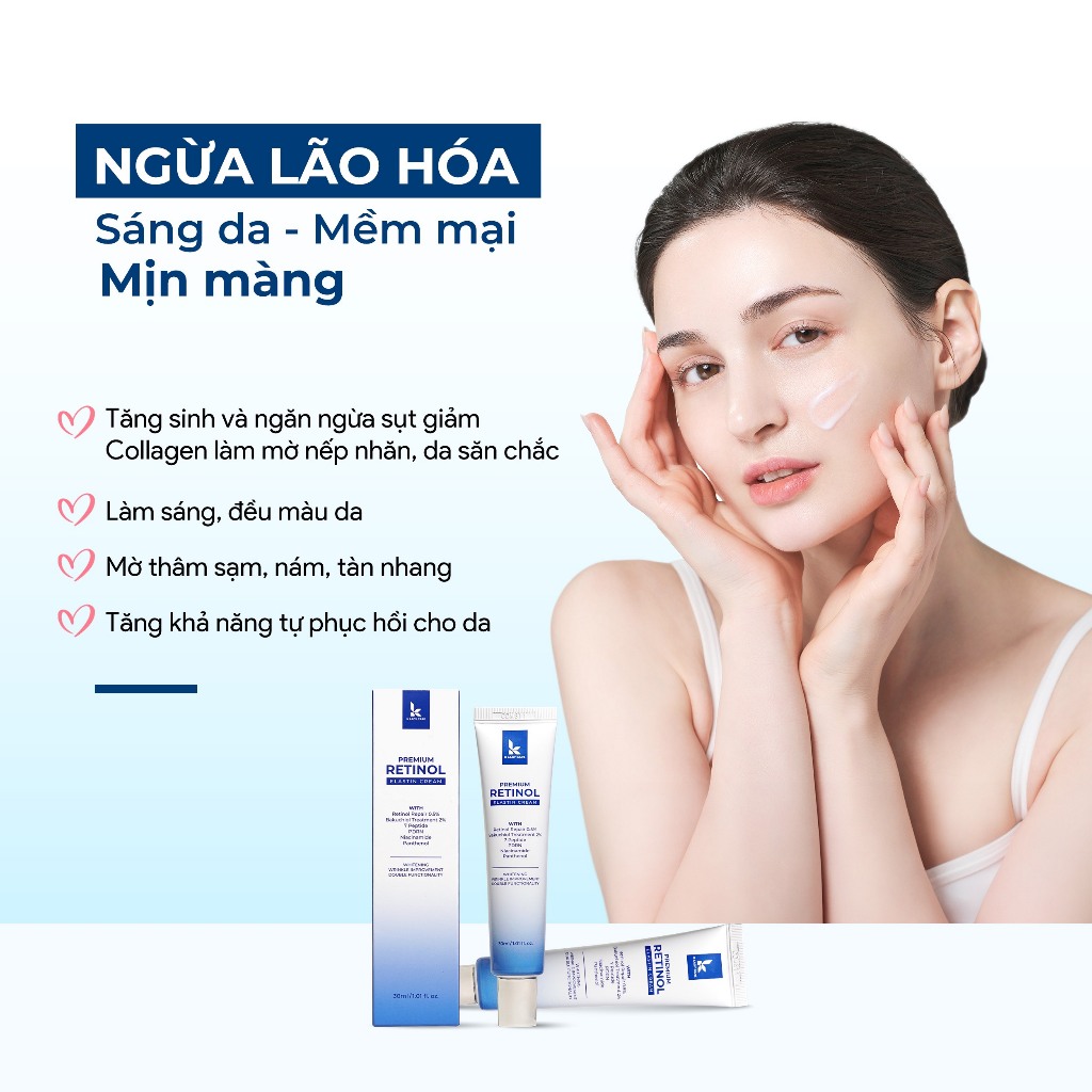 Retinol Bakuchiol K LADY CARE - Ngăn Ngừa Lão Hóa Hàn Quốc 30ml Căng Bóng, Trẻ Hóa Làn Da