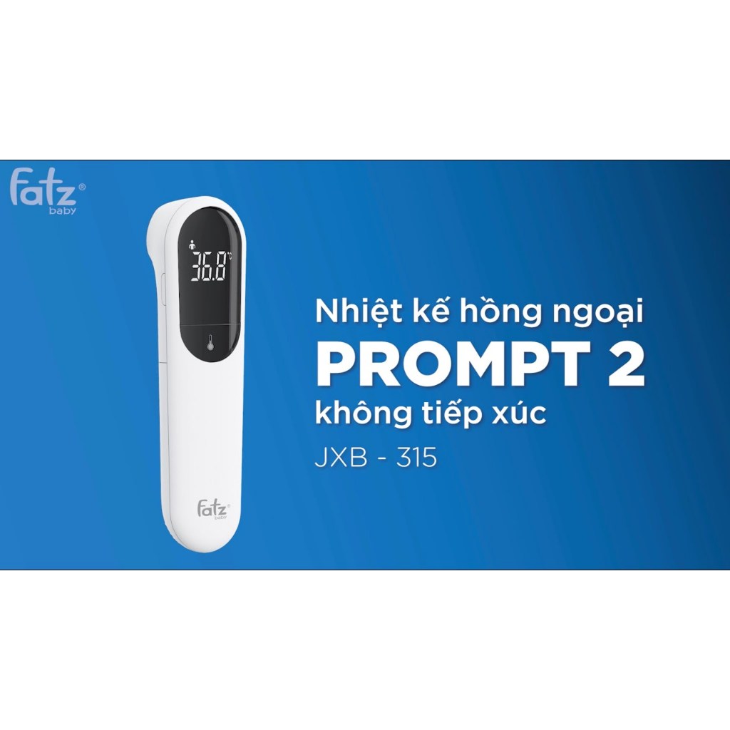 NHIỆT KẾ HỒNG NGOẠI ĐO TRÁN ĐO TAI FATZBABY PROMPT 2 / 4 CHO BÉ - BẢO HÀNH CHÍNH HÃNG 24 THÁNG