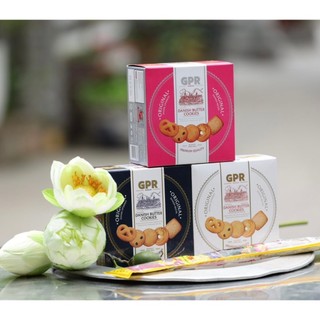 Bánh quy bơ đan mạch gpr hộp giấy 120g, làm quà biếu tặng, làm tháp bánh, giỏ quà tết