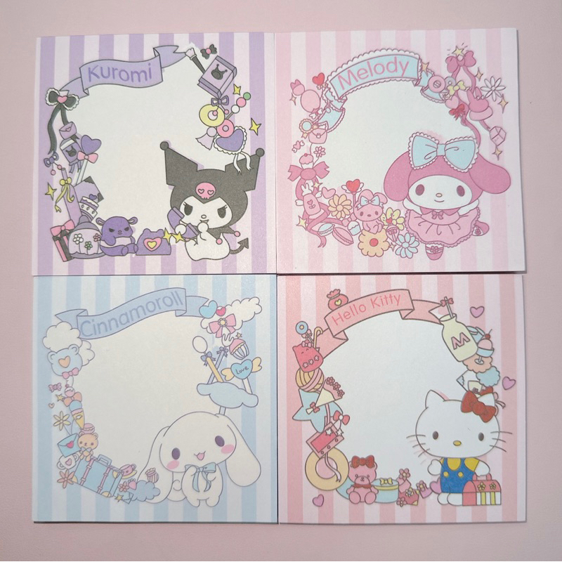 GIẤY NOTE , GIẤY GHI CHÚ SANRIO KHÔNG KEO 50 tờ