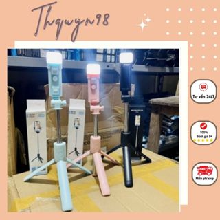 Gậy chụp ảnh tự sướng có đèn led & remote bluetooth điều khiển từ xa _Thquyn