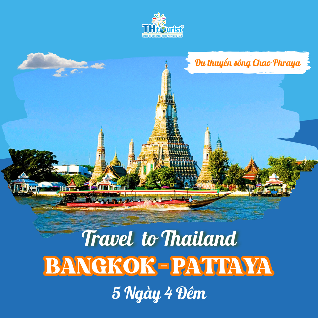 Hồ Chí Minh - E-voucher Thtour - Tour Thái Lan - Bangkok -Pattaya - 4 Ngày 5 Đêm