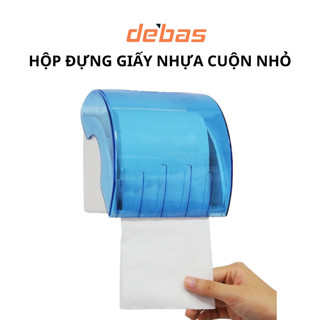 Hộp đựng giấy vệ sinh nhựa ABS tròn cuộn nhỏ lô giấy vệ sinh kín chống nước gắn tường Debas H103