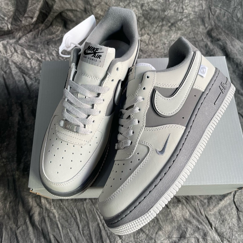 Giày Thể Thao AF1 Xám Đen Best Quality