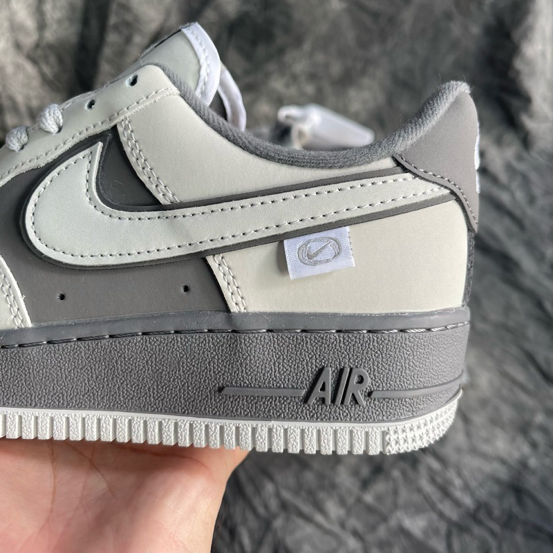 Giày Thể Thao AF1 Xám Đen Best Quality