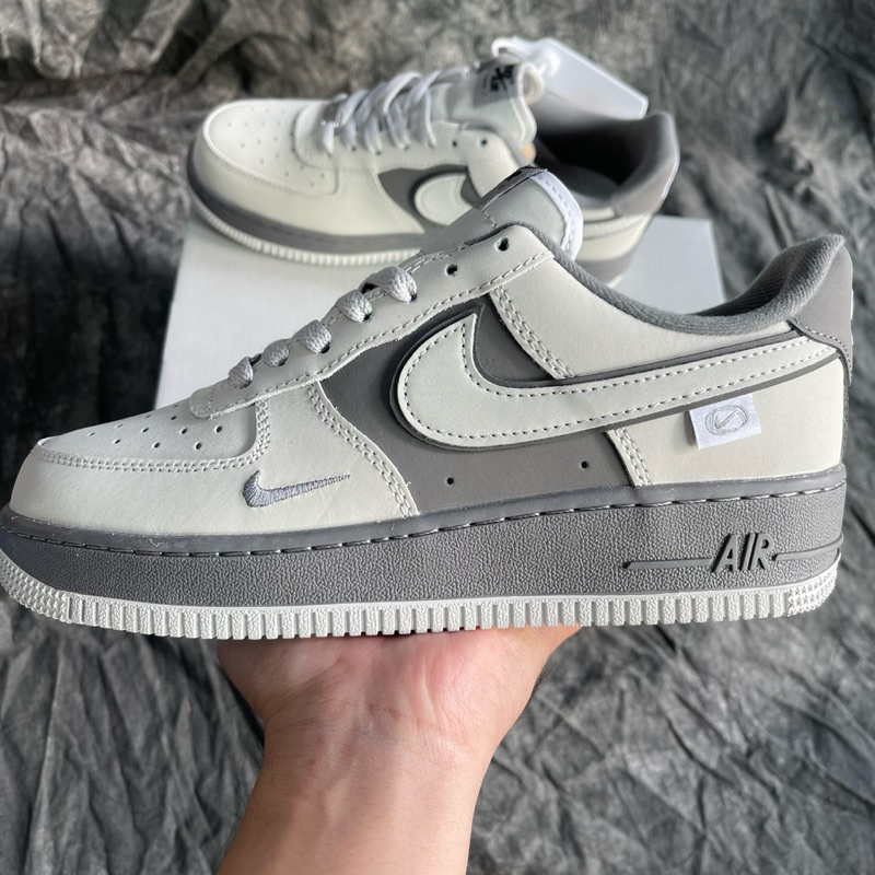 Giày Thể Thao AF1 Xám Đen Best Quality