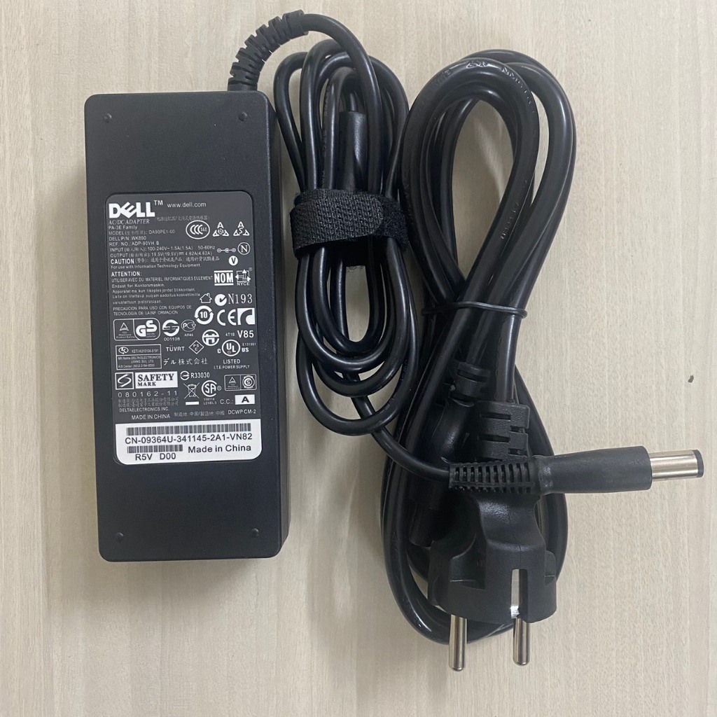 Sạc Laptop Dell 19.5V 4.62A Chân Kim To 3542 3543 3521 3757 7537 5447 5448 5547 5548 E7240 E7250 E6420 New Zin 100%
