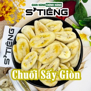 Chuối Sấy Giòn Nguyên Miếng STIÊNG Giòn Ngon Ngọt