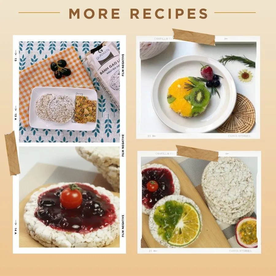 Bánh Gạo Lứt Ăn Kiêng GUfoods 170g - Vị Cỏ Ngọt - Tập gym, giảm cân, thực dưỡng, eat clean