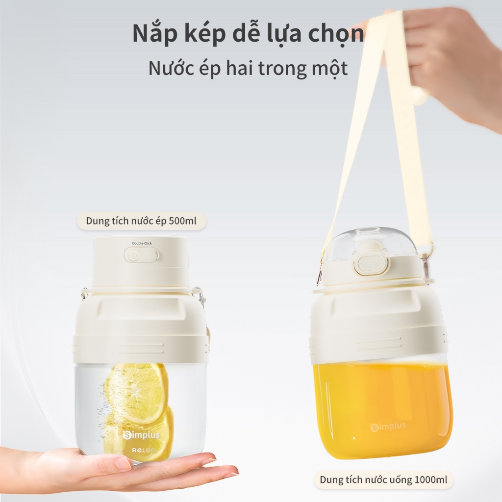 Máy xay sinh tố cầm tay Simplus,ZZJH006/007 mini đa năng - Bảo Hành 1 Năm 1 Đổi 1