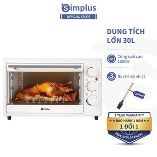 Lò nướng điện simplus dkxh006 dung tích lớn 30l - bảo hành 1 năm 1 đổi 1